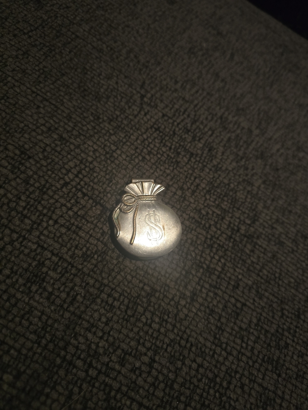 Anson | Vintage Silver-plated Money Bag Money Clip